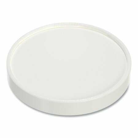 SOLO Flexstyle Double Sided Poly Paper Lid, For 32 oz Food Containers, 4.6 in. Dia.x0.7 in.h, White, 500PK CA32A-4000
